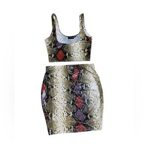 Two piece snake skin set 🐍